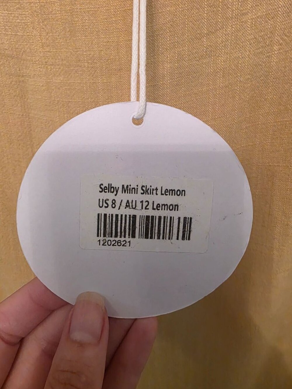 Princess Polly Selby Lemon Linen Blend Mini Skirt 8 NEW Lightweight - Picture 3 of 9